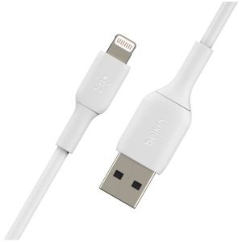 Belkin 1m MFi Certified Lightning to USB-A Cable for Fast Charging & Data Transfer - White