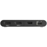 Startech Thunderbolt 3 Mini Dock: Dual 4K 60Hz Portable Adapter with USB-A & Gigabit Ethernet