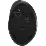 Kensington ProFit Left-Handed Ergo Wireless Mouse in black, designed for comfort with 1600 DPI and plug-and-play connectivity.