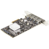 StarTech.com USB 3.1 PCIe card adds four 10Gbps USB-A ports for high-speed connectivity, supporting various devices.