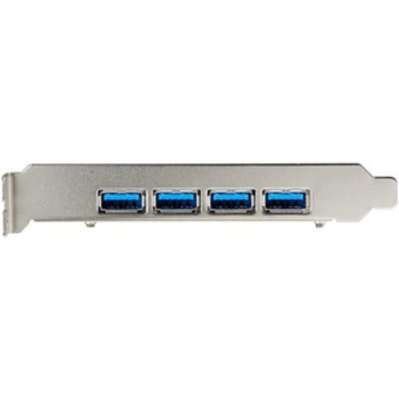 StarTech.com USB 3.1 PCIe card with 4 x USB 3.2 Gen 2 ports for 10Gbps data transfer and UASP support.