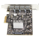 StarTech.com USB 3.1 PCIe card with 4 USB 3.2 Gen 2 ports for 10Gbps data transfer and UASP support.