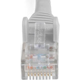 StarTech.com 2m Cat.6 UTP Network Cable in grey, supports 10 Gbit/s for reliable high-speed connectivity.