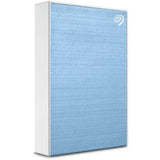 Seagate One Touch 4TB Portable External Hard Drive - Stylish Light Blue - Fast USB 3.0