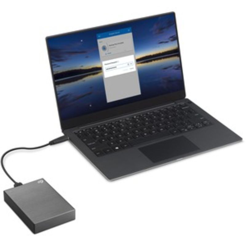 Seagate One Touch 5TB Portable External Hard Drive - USB 3.0, Space Gray, Windows & Mac Compatible