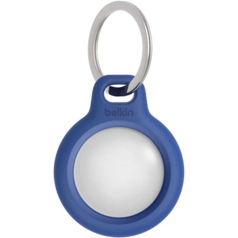 Belkin AirTag Secure Holder with Key Ring - Blue | Scratch Protection & Stylish Accessory