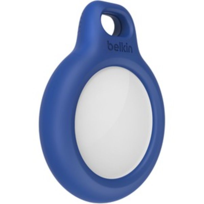 Belkin AirTag Secure Holder with Key Ring - Blue | Scratch Protection & Stylish Accessory