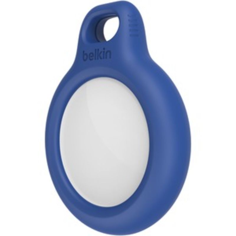 Belkin AirTag Secure Holder with Key Ring - Blue | Scratch Protection & Stylish Accessory