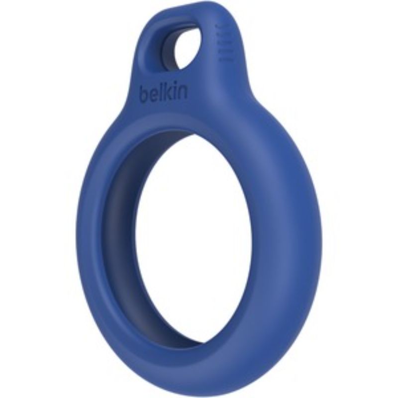 Belkin AirTag Secure Holder with Key Ring - Blue | Scratch Protection & Stylish Accessory