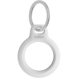 Belkin AirTag Secure Holder with Key Ring - Stylish Protection & Keychain Accessory - White