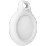 Belkin AirTag Secure Holder with Key Ring - Stylish Protection & Keychain Accessory - White