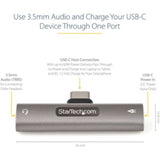 StarTech.com USB-C to 3.5mm Audio Adapter with 60W Power Delivery & Quick Charge