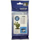 Brother LC436C Cyan Ink Cartridge - Original Inkjet Cartridge - 1500 Pages - High Quality Printing