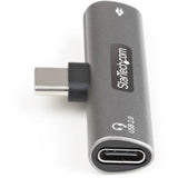 StarTech USB-C Audio & Charging Adapter - 60W Power Delivery, Audio & Data USB-C Connector