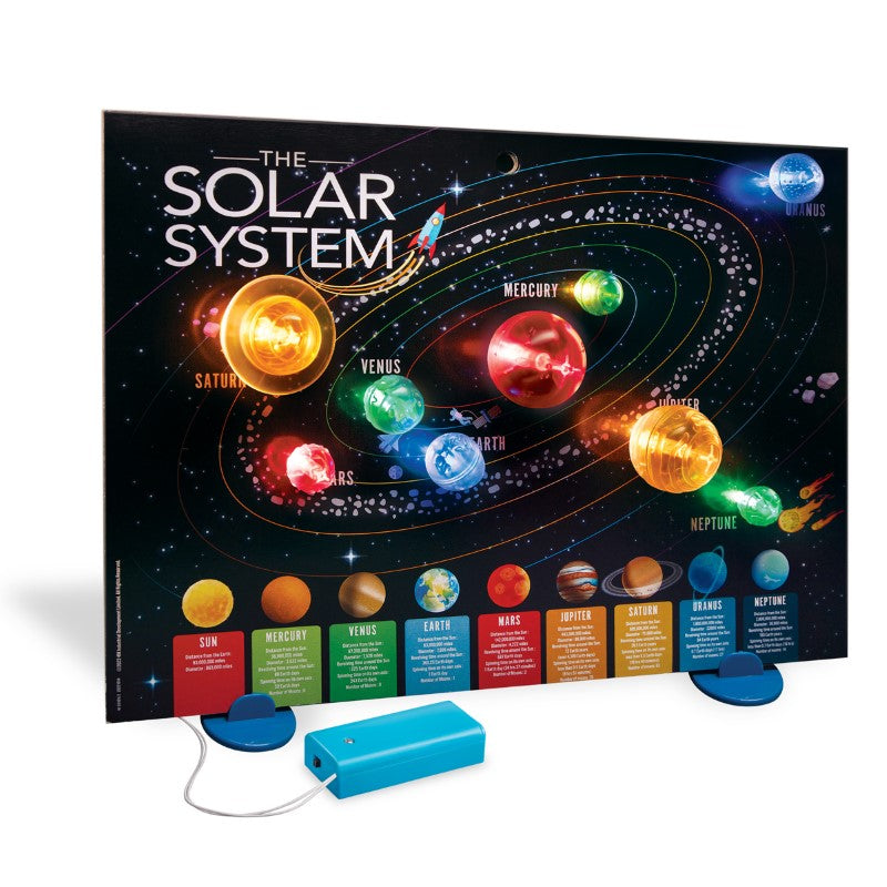 KidzLabs/3D Solar System Light-Up Poster - 4M