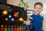 KidzLabs/3D Solar System Light-Up Poster - 4M