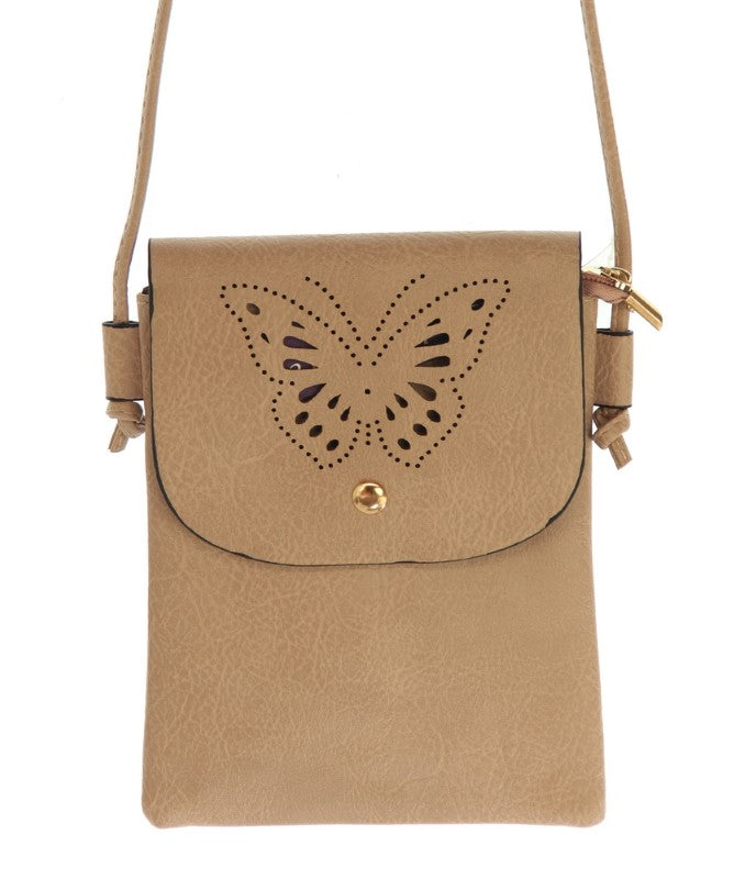 Hand Bag - Layla Butterfly Cutout Bag - PINK - Set of 2