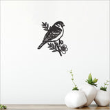 Acrylic Wall Art - Black Pihoihoi Sparrow (17.3cm)