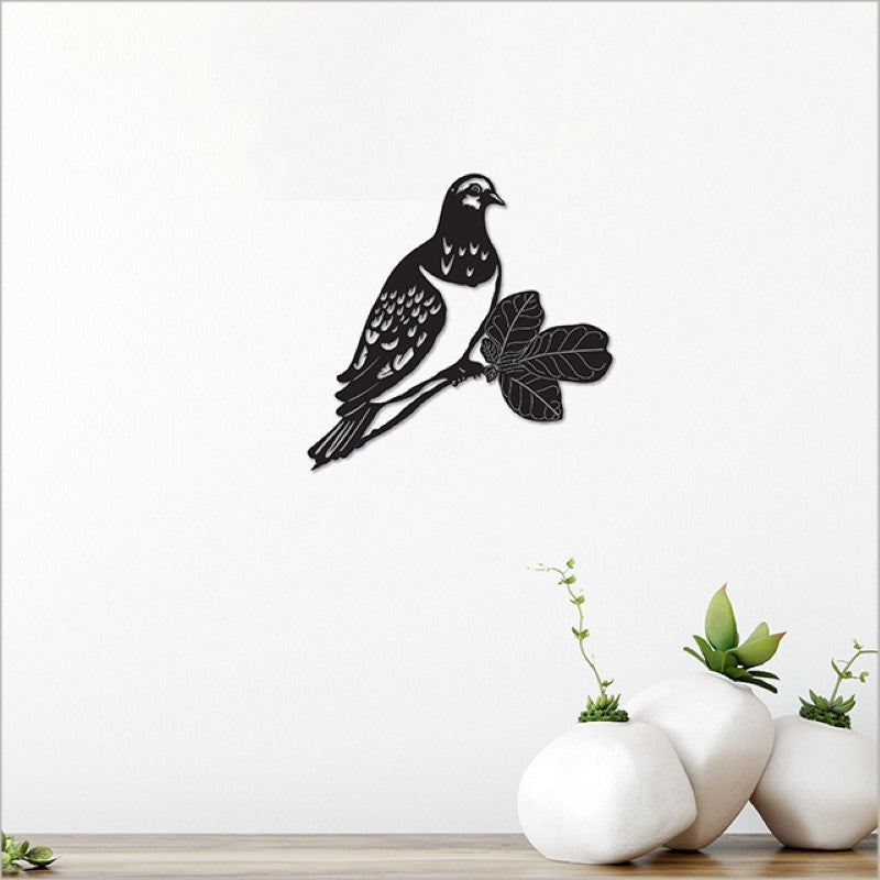 Acrylic Wall Art - Black Kereru 2 (18.9cm) - Kiwiana