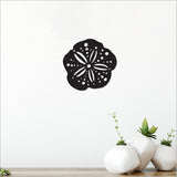 Acrylic Wall Art - Black Kina 1 (16.5cm) - Kiwiana