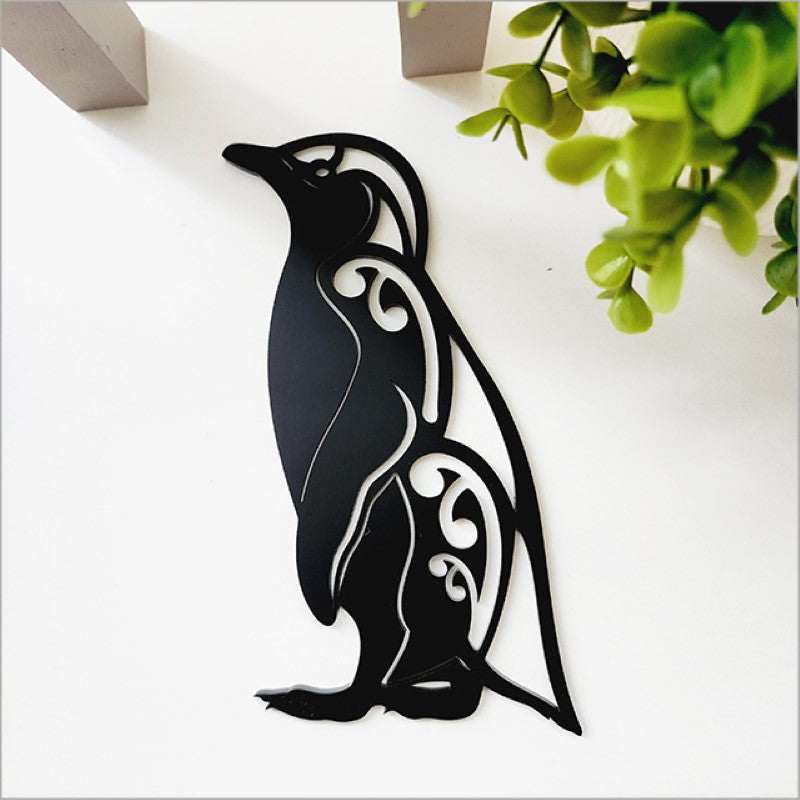 Acrylic Wall Art - Black Korora Little Blue Penguin (20cm)