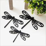 Acrylic Wall Art - Black Dragonflies Set