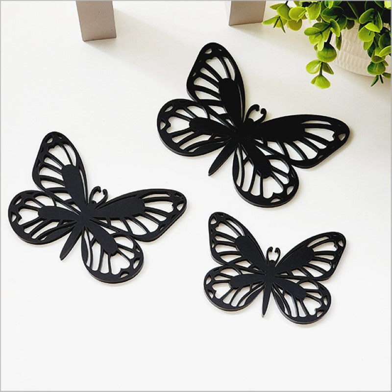 Acrylic Wall Art - Black Monarch Set