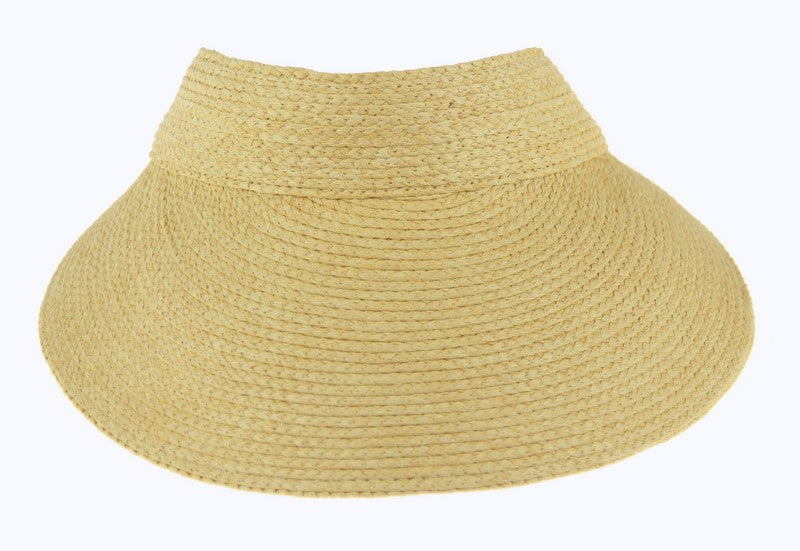 Hat - Wide Brim Visor Natural - NATURAL