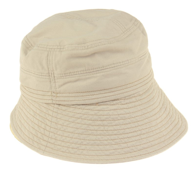 Hat - Cloche Bucket Hat Cotton - NATURAL