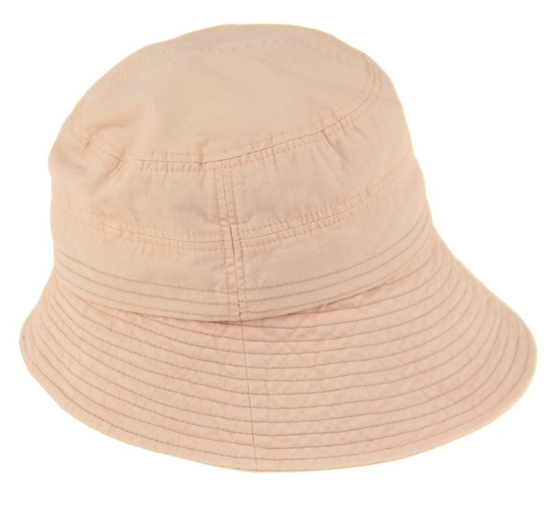 Hat - Cloche Bucket Hat Cotton - PINK