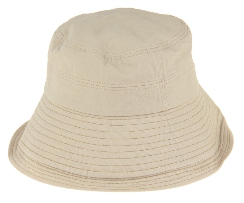 Hat - Extendable Brim Edge Bucket - NATURAL
