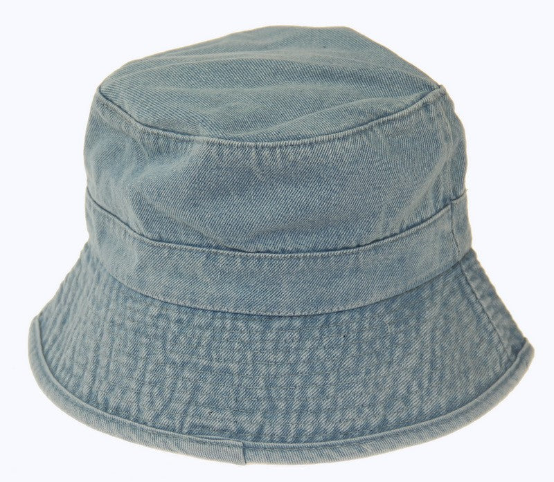 Hat - Denim Bucket Hat - BLUE