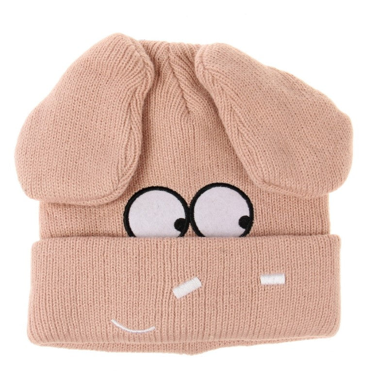 Hat - Kids Dog Floppy Ears Beanie - PINK - Set of 2