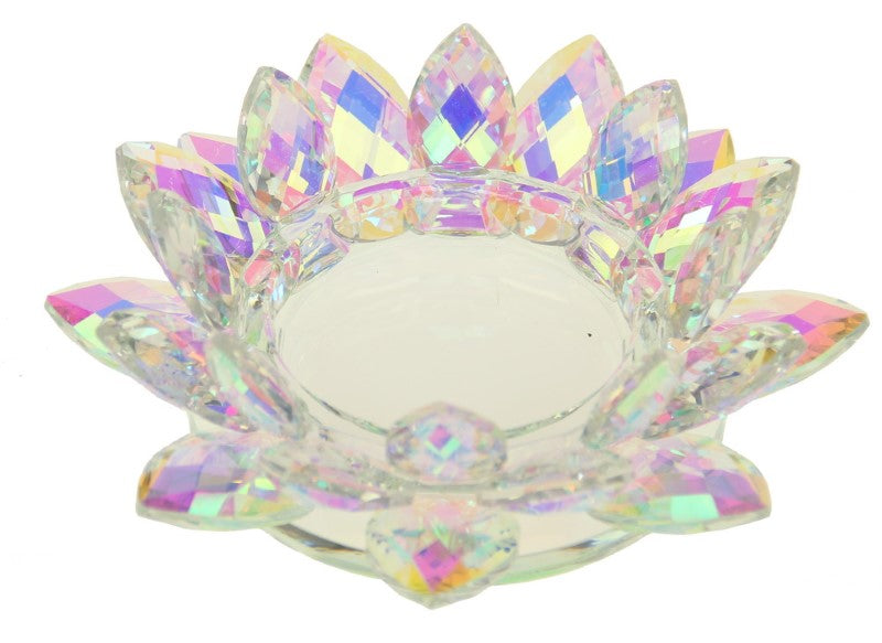 Crystal Tealight Holder - MEDIUM CLEAR