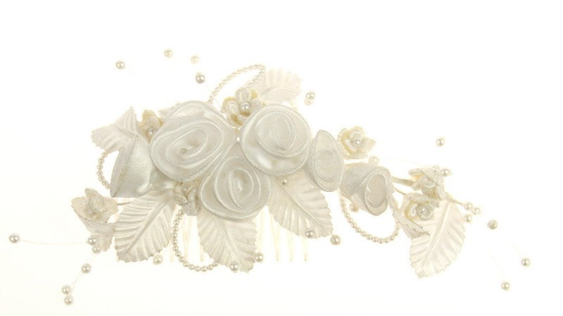 Bridal Headpiece - White