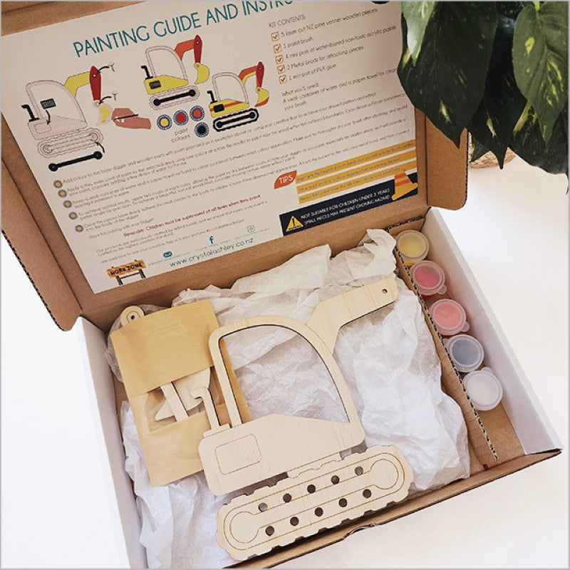 DIY Kit - Interactive Transport Paint Kit Digger