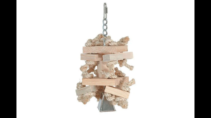 Bird Cage Toy - Natural Knots 'n Blocks - Med