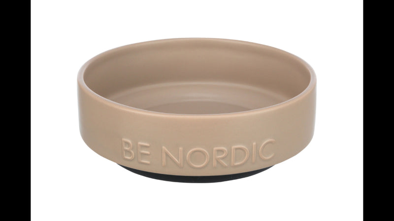 Pet Feeding - BE NORDIC Non-Slip Bowl  500mL - Taupe