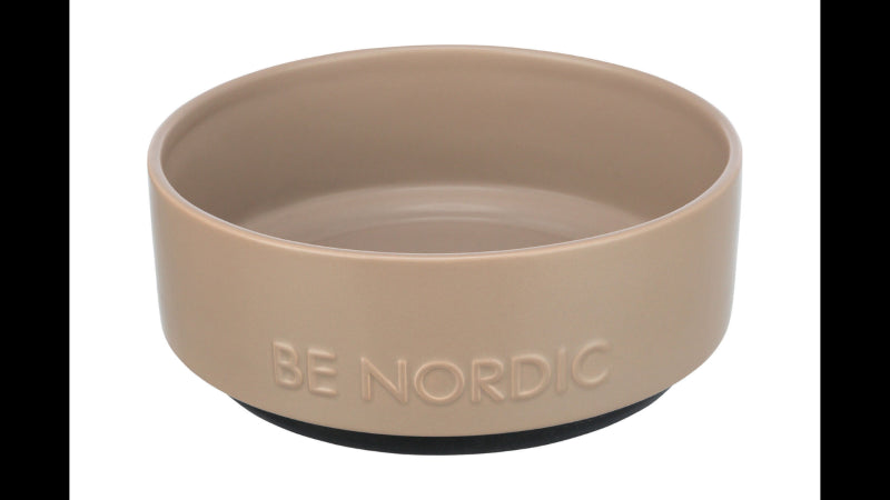 Pet Feeding - BE NORDIC Non-Slip Bowl  1.2L - Taupe