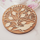 Coasters Set - Bamboo+ Rimu Pohutukawa + Birds