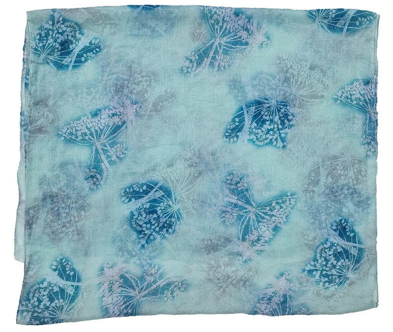 Scarf - Butterfly Print Scarf - MINT - Set of 2