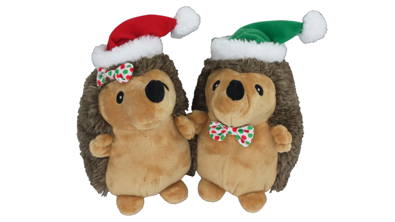 Dog Toy - Xmas Hedgehogs