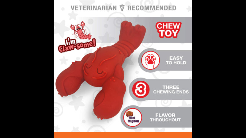 Dog Toy - Power Chew Lobster - Souper