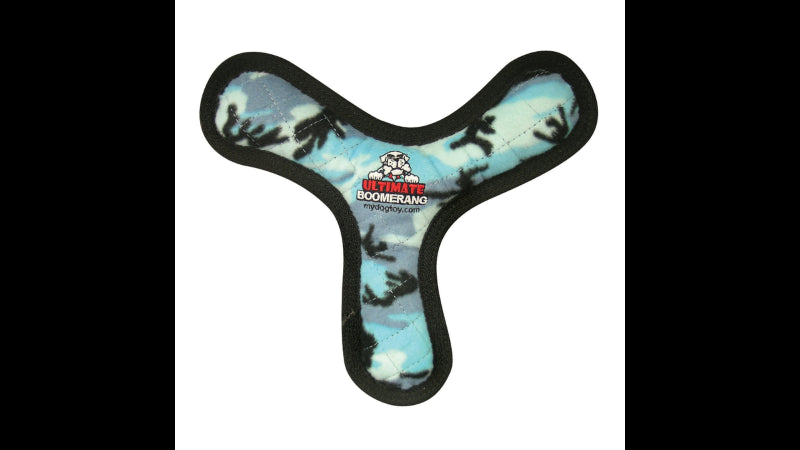 Dog Toy - Tuffy Ultimate Bowmerang - Camo Blue