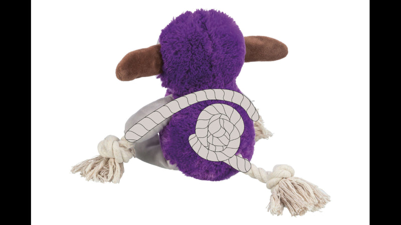 Dog Toy - Monster plush 32 cm - Purple