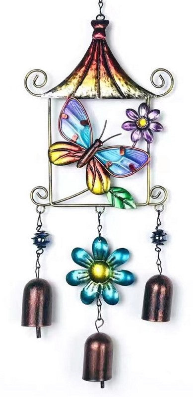 Suncatcher / Windspinner - 3 Bell Wind Chime - BUTTERFLY - Smartfox