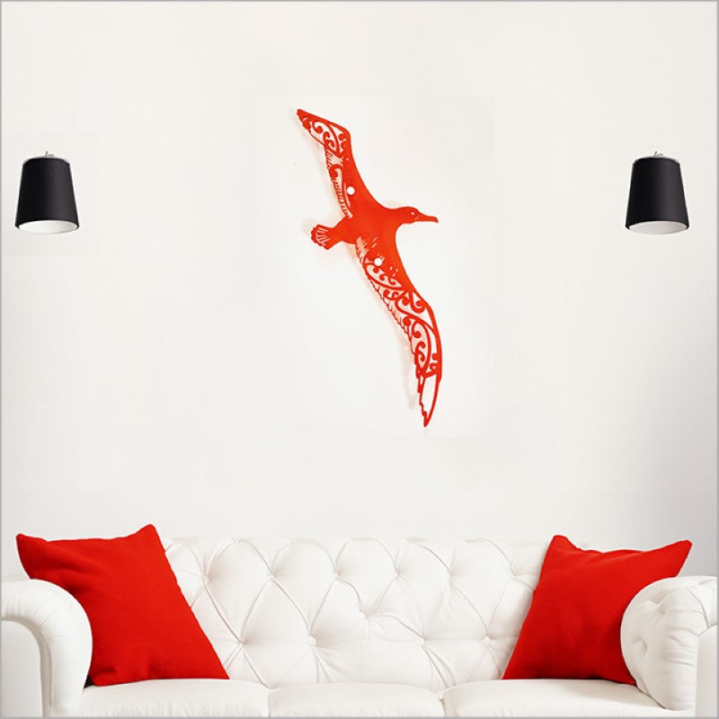 Wall Art - Large Satin Acrylic Albatross (Red)