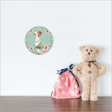 Printed Canvas Circle - Mrs Daisy (Small)