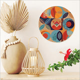 Printed Canvas Circle - Pacific Fusion 2 (Large) - Kiwiana