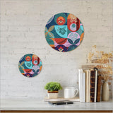 Printed Canvas Circle - Pacific Fusion 4 (Small) - Kiwiana